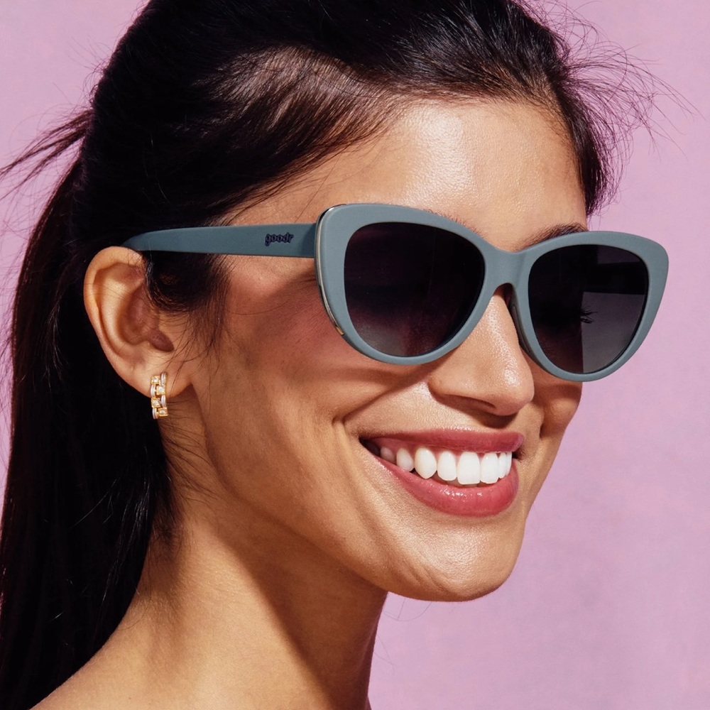 Goodr Not Gray, Diet Black Glam G Sunglasses